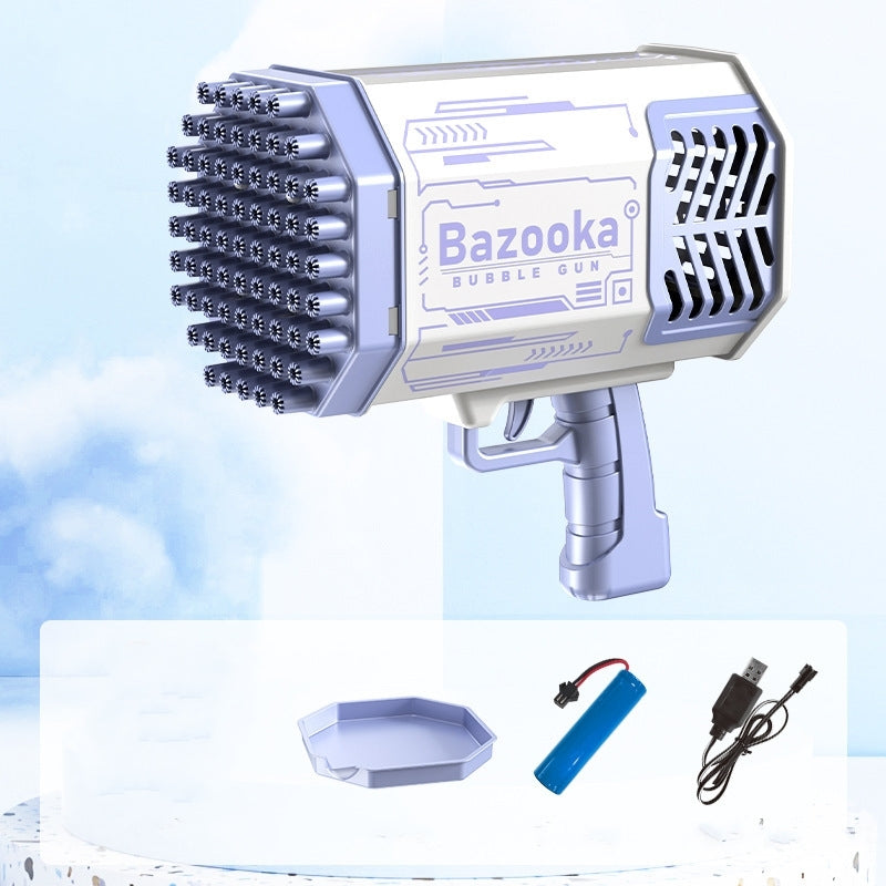 Rechargeable bubble gun