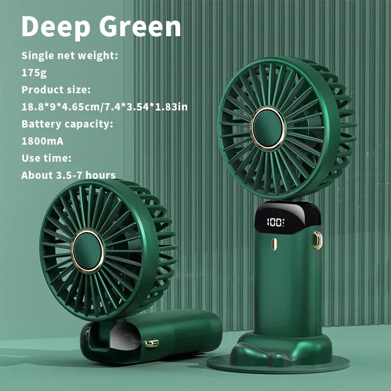 Mini ventilateur puissant avec écran LED intelligent