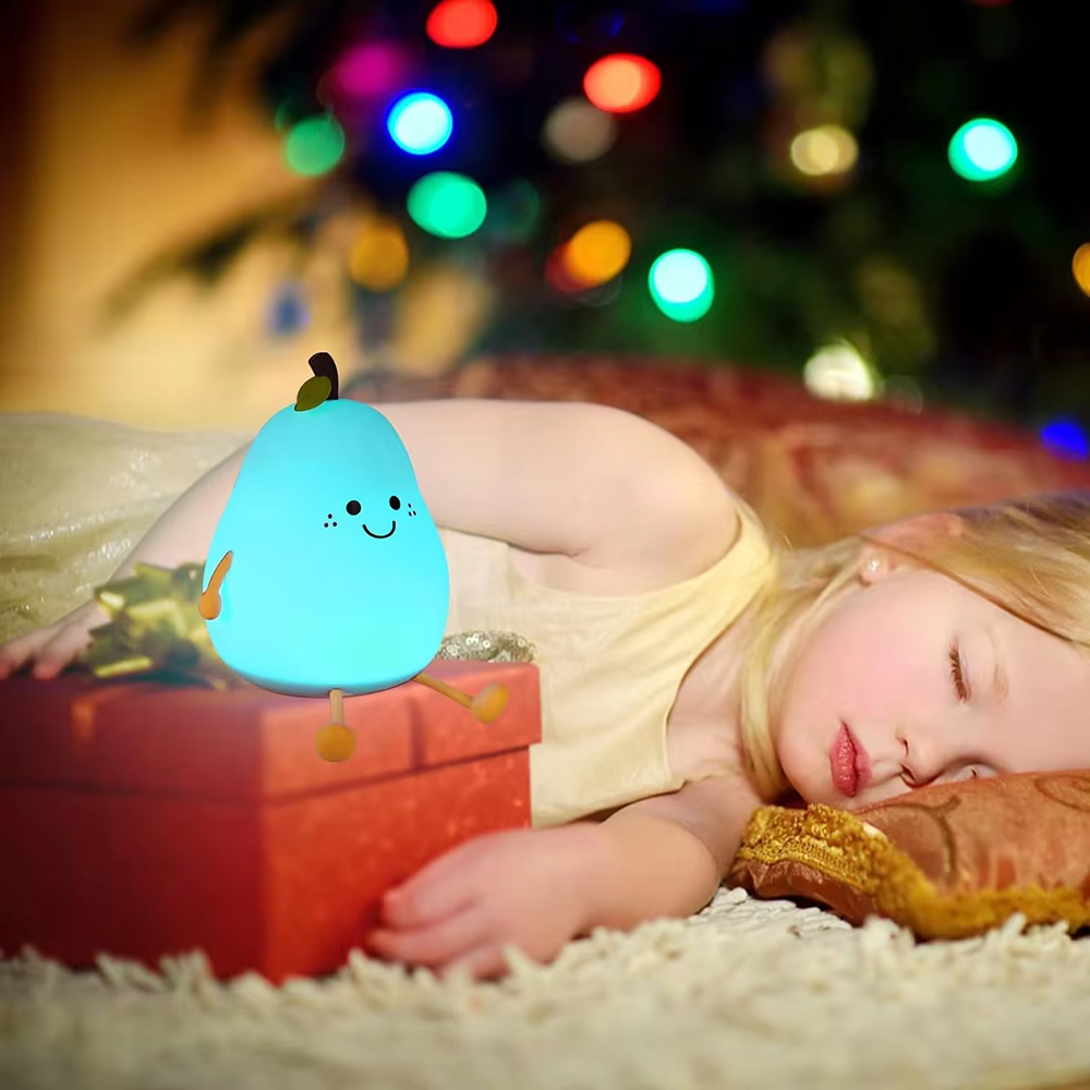 Luz nocturna de silicona recargable para niños