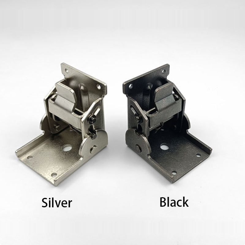 Składane zawiasy meblowe ze stali z blokadą przy 90 stopniach (x2)