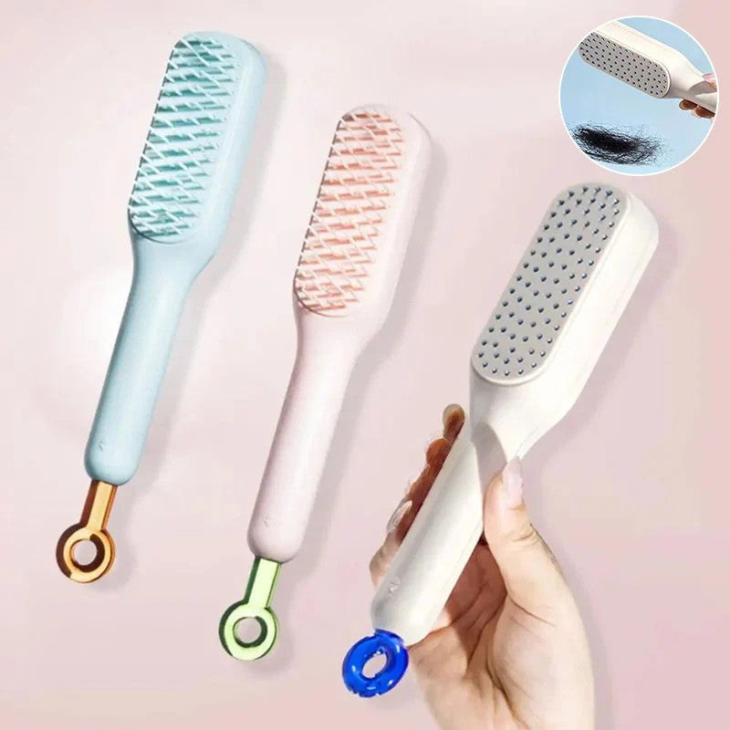 Heated smoothing brush for soft and shiny hair 