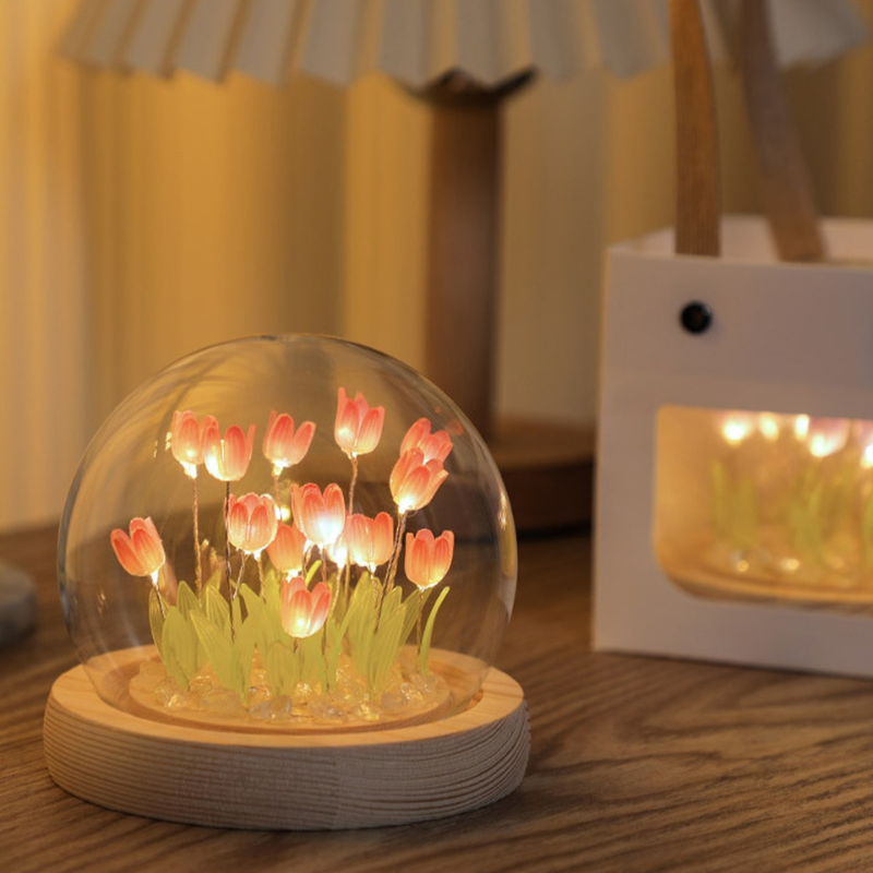 DIY tulipanlampe – Blød blomsterlys 