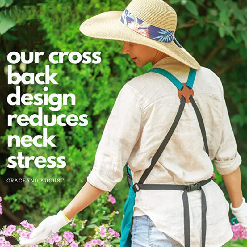 Praktische Garten-Schürze mit großer Ernte-Tasche 