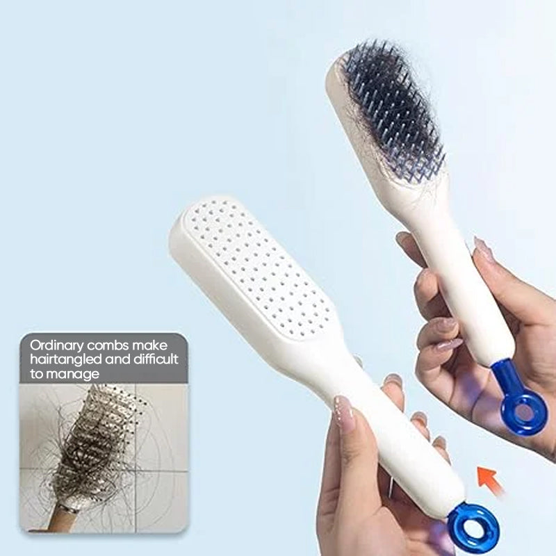 Heated smoothing brush for soft and shiny hair 