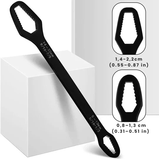 Clé multifonction robuste pour vis et écrous variés