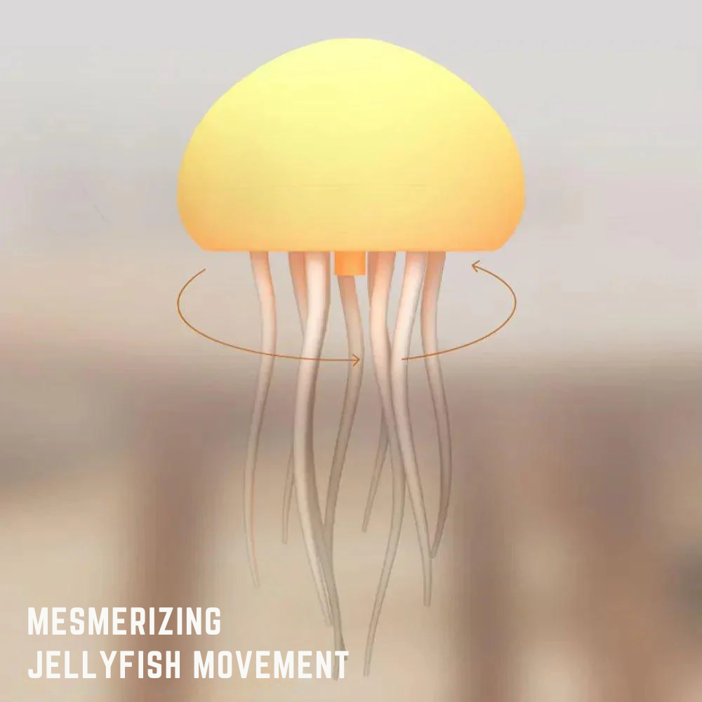 Beruhigende Medusen-Nachtlampe mit wechselnden Farben 