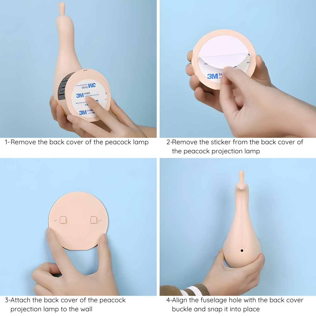 Feryjna lampa ścienna na spokojne noce 