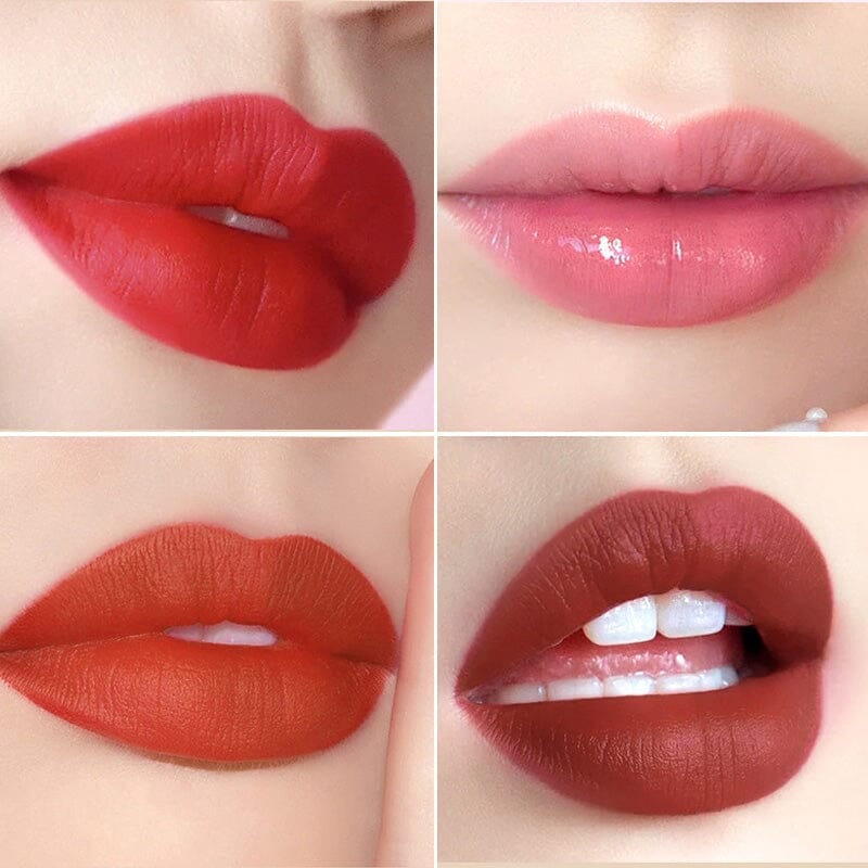 Matte læbestifter i chic håndtaske 