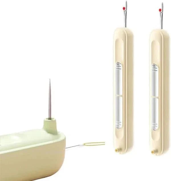 2-in-1 naaigereedschap – Praktische naaldinrijger en tornmes (x2) 