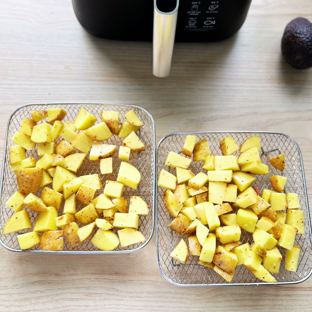 Stapelkörbe für gleichmäßiges Garen in der Luft (x3) 