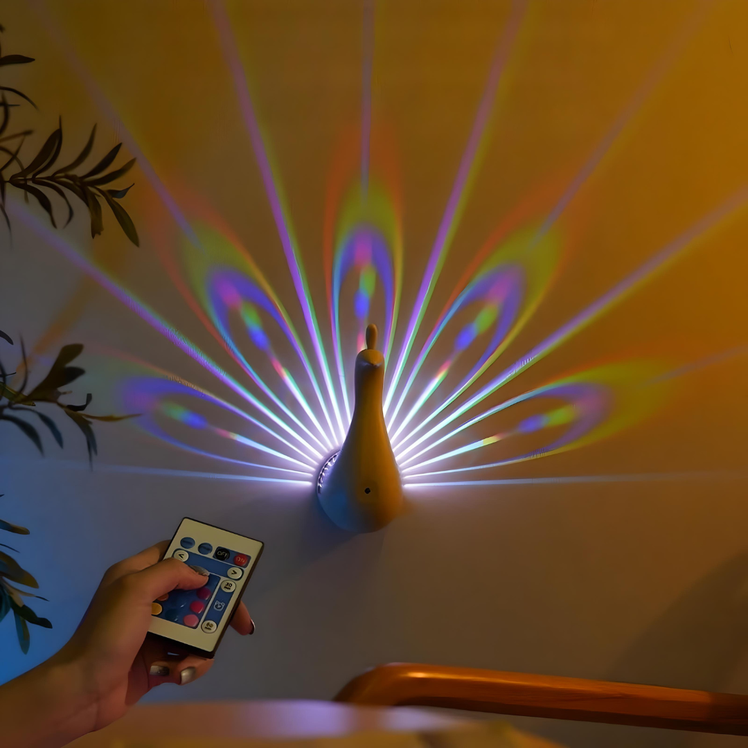 Væglampe med fe-lampe til beroligende nætter 