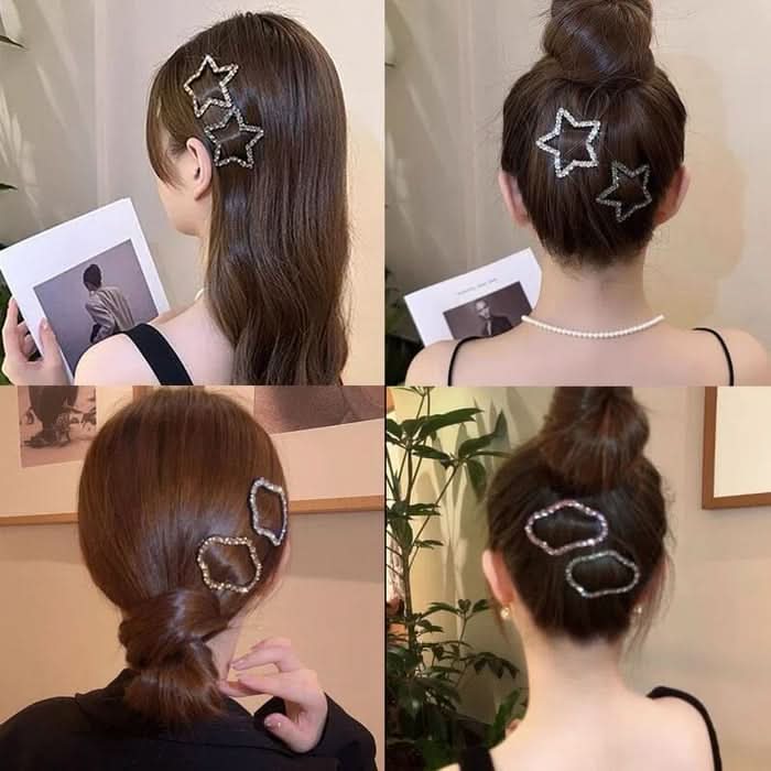 Elegante en glanzende haarklemmen (x4) 