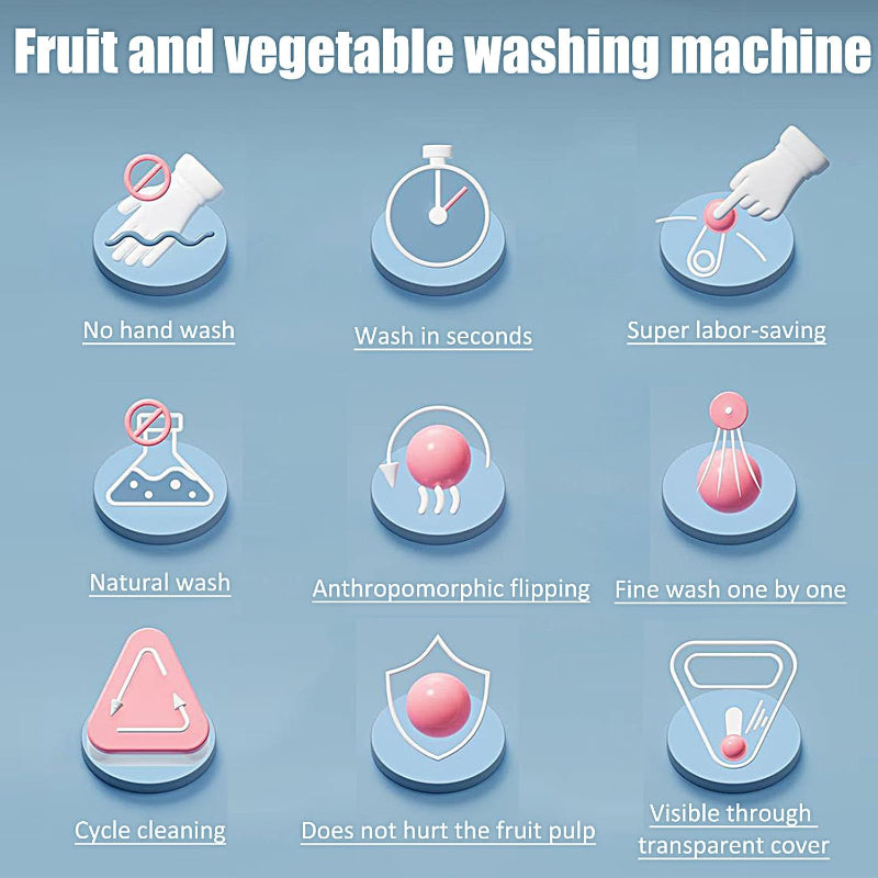 Perfect cleaning of fruits without effort or peeling 