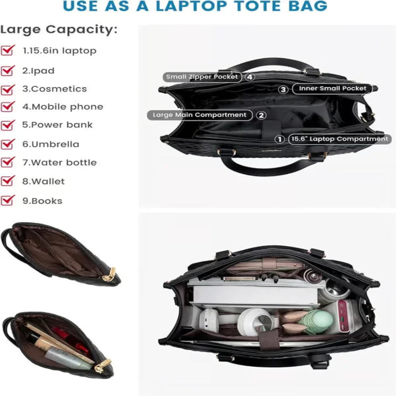 Elegancka i funkcjonalna torba robocza 3 w 1 