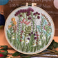 Sett med blomsterbroderi for kreative hobbyer 
