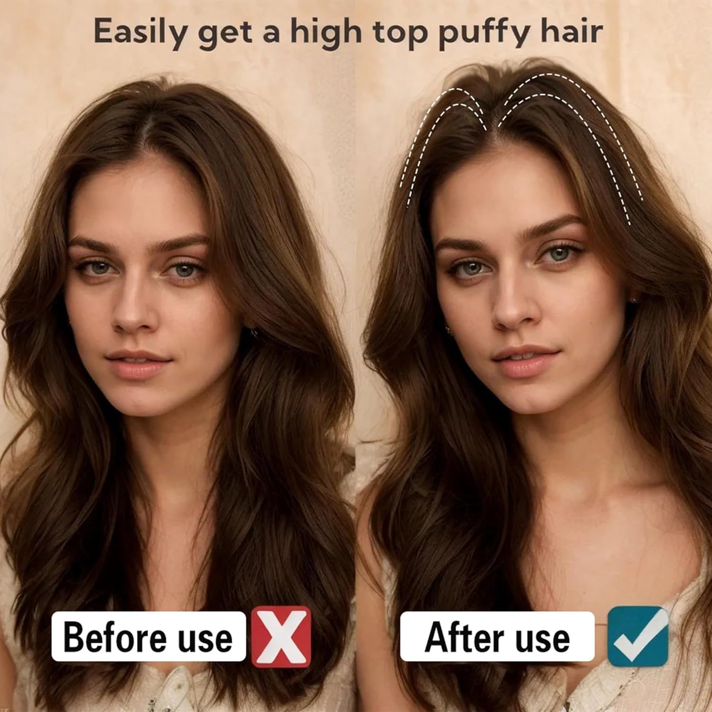 Coiffure gonflé instantané en douceur et sans effort