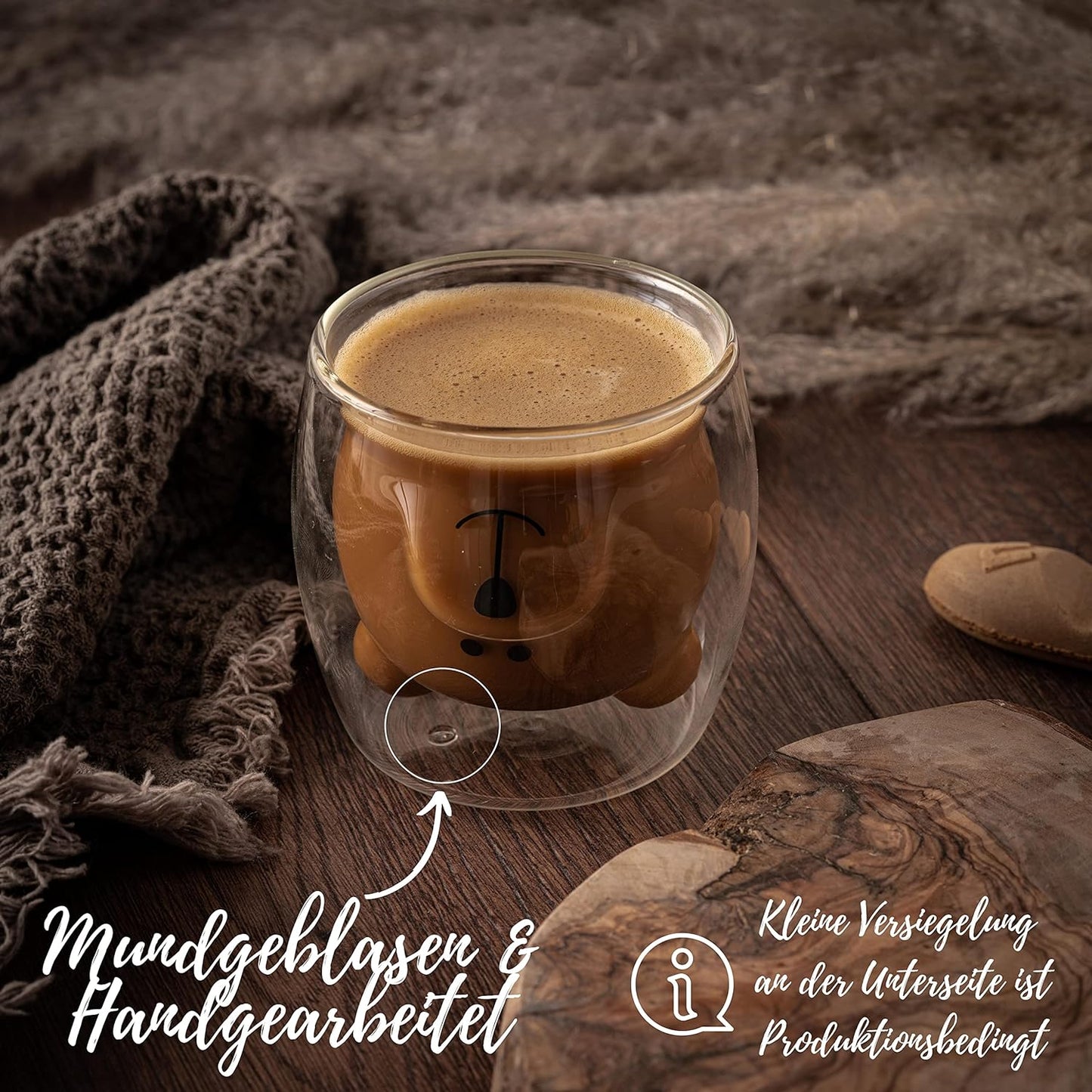 Tasse à café en forme d’ours - Mignon et pratique