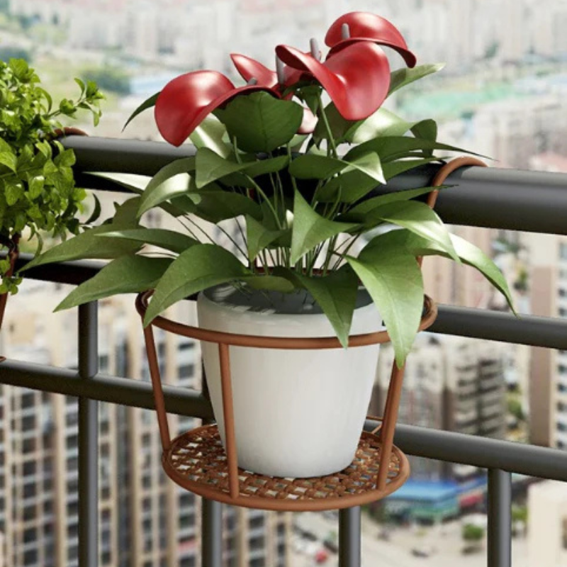 Soporte suspendido para macetas de flores 