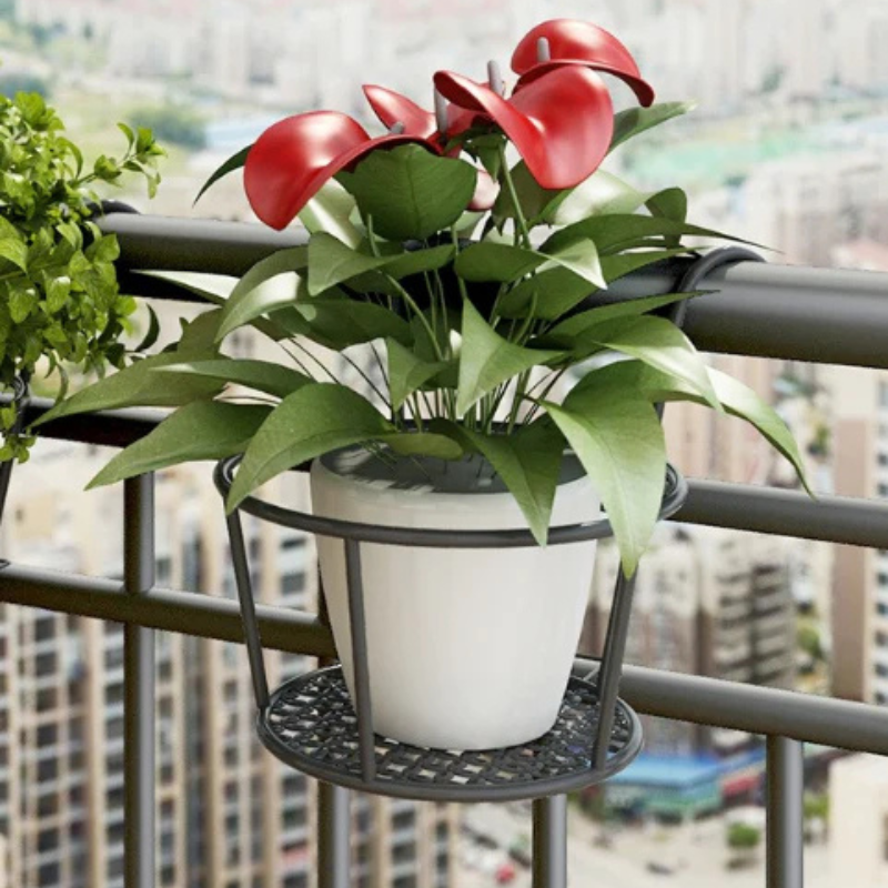 Soporte suspendido para macetas de flores 