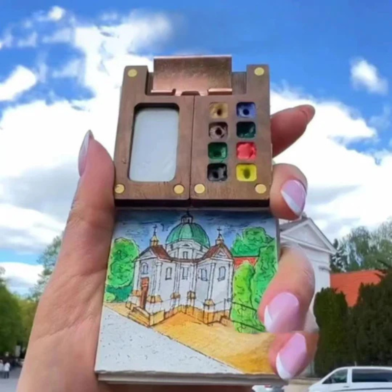 Kit aquarelle de poche pour peindre partout