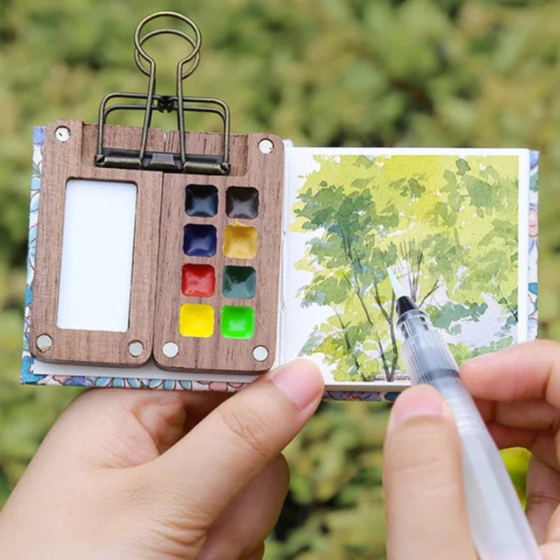 Kit aquarelle de poche pour peindre partout