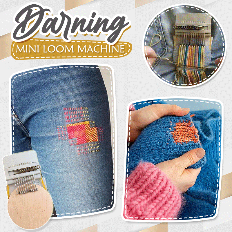 Quickly repair your clothes with this mini weaving machine 
