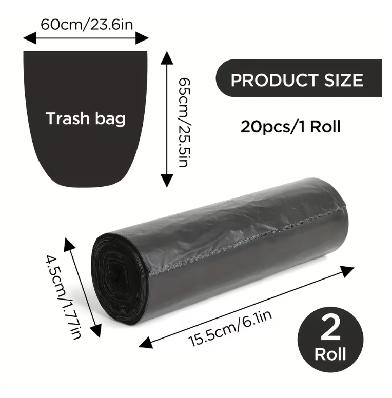 Kit di ricarica per toilette portatili — 20 sacchetti + 30 gel assorbenti 