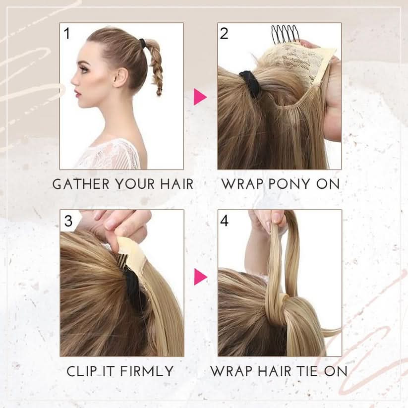 Glamour hestehale forlængelse til et chic look 