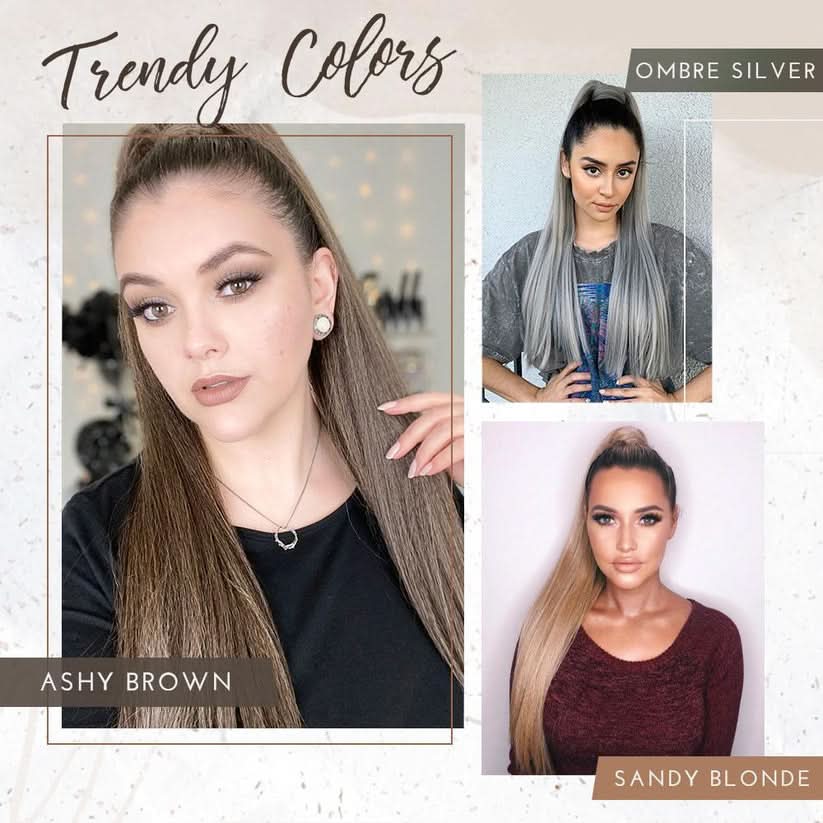 Glamour hestehale forlængelse til et chic look 