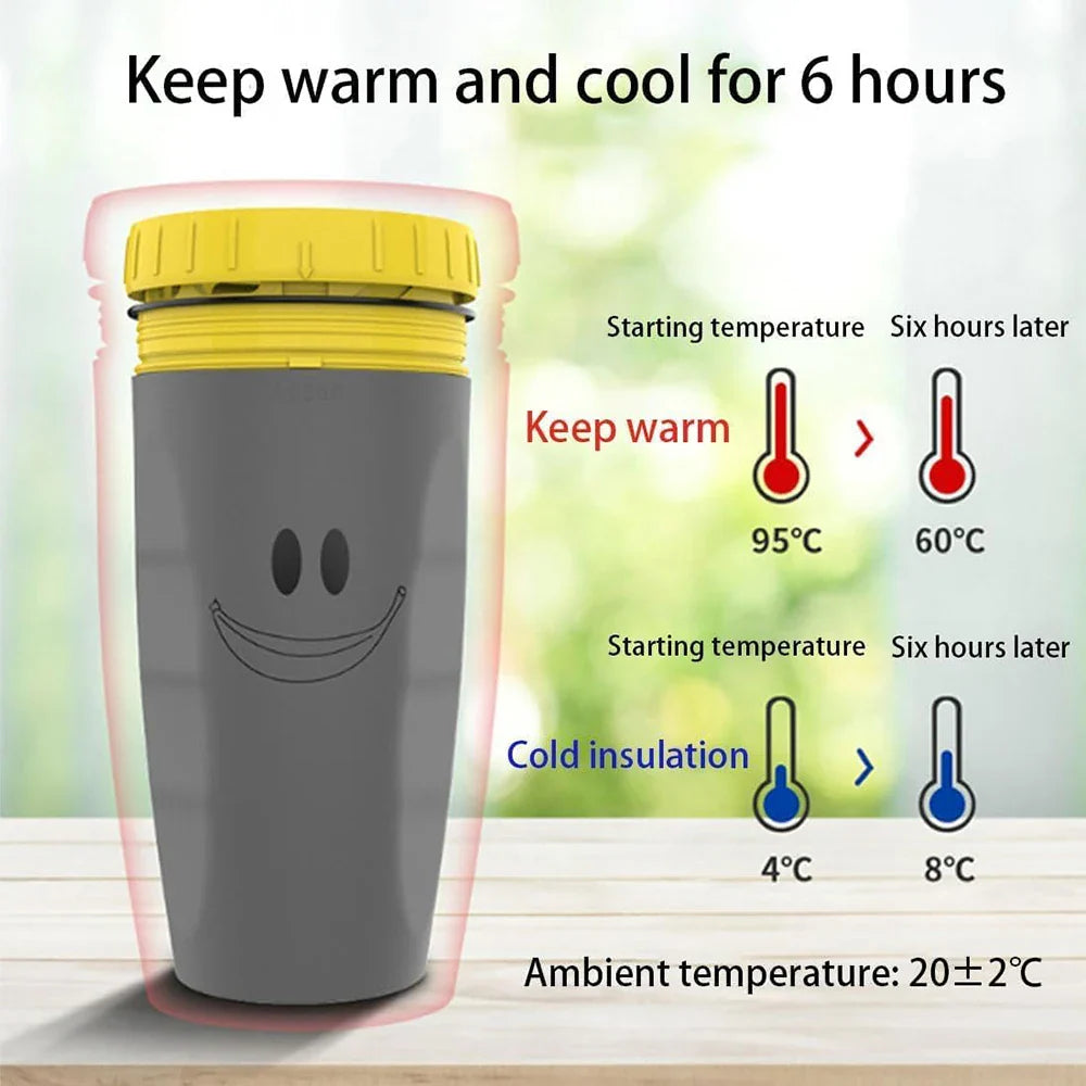 Taza hermética sin tapa – Beber sin derramar 