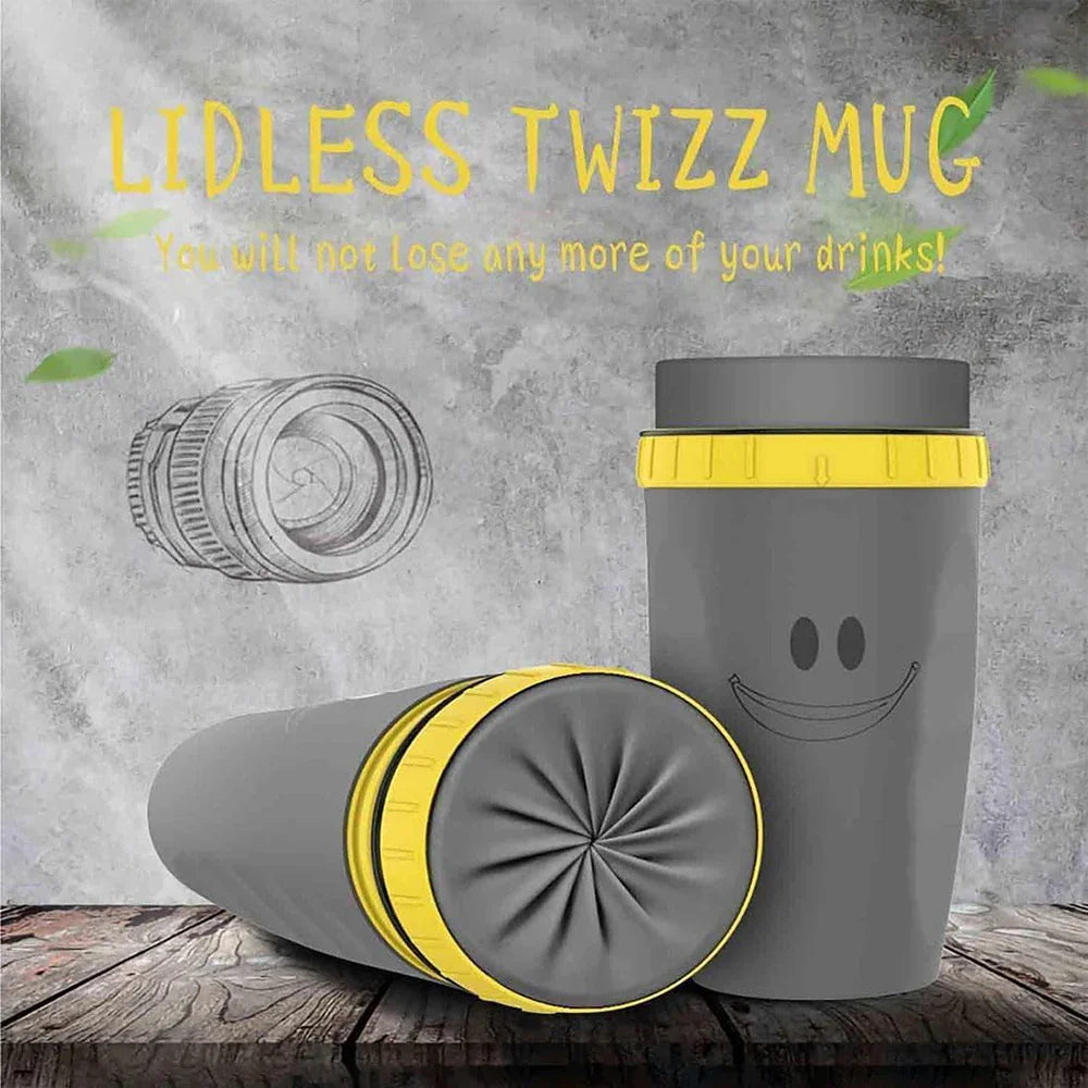 Taza hermética sin tapa – Beber sin derramar 