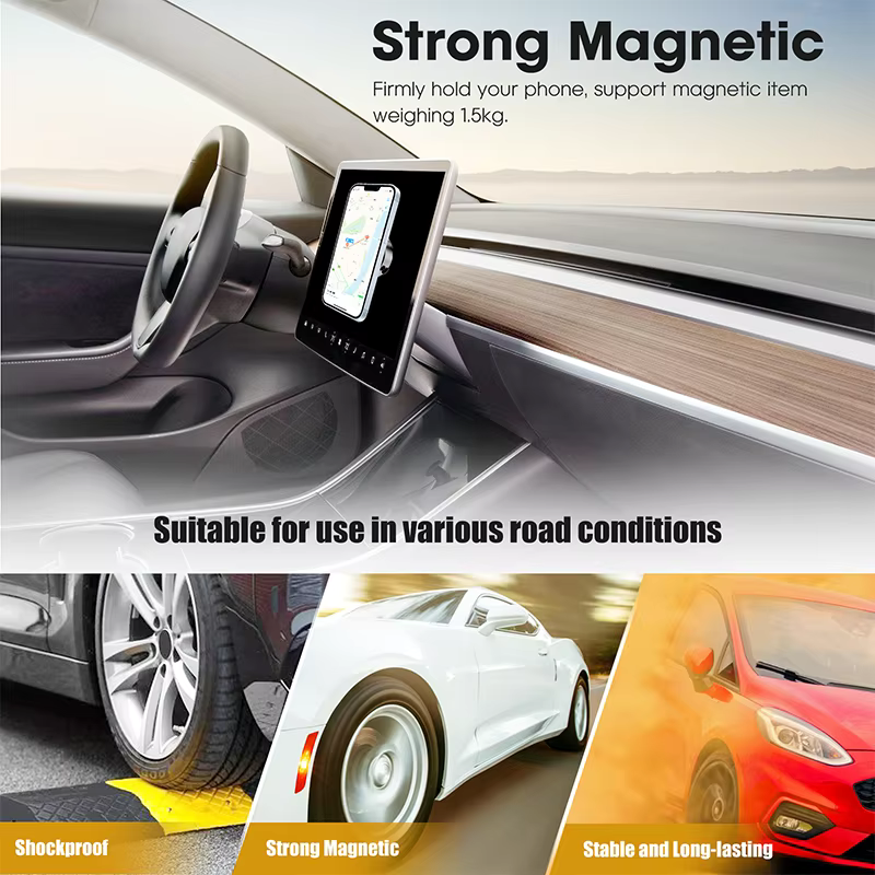 Support magnétique 360° pour téléphone avec rotation libre