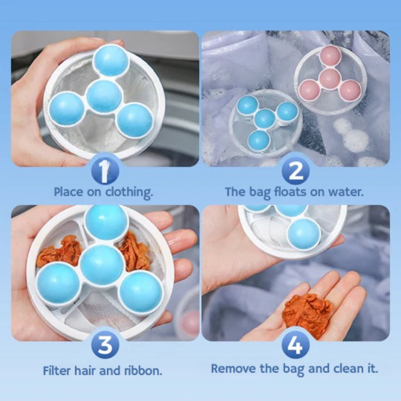 Filtr przeciwko włosom, włosom i resztkom do pralki 