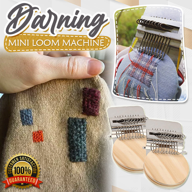 Quickly repair your clothes with this mini weaving machine 