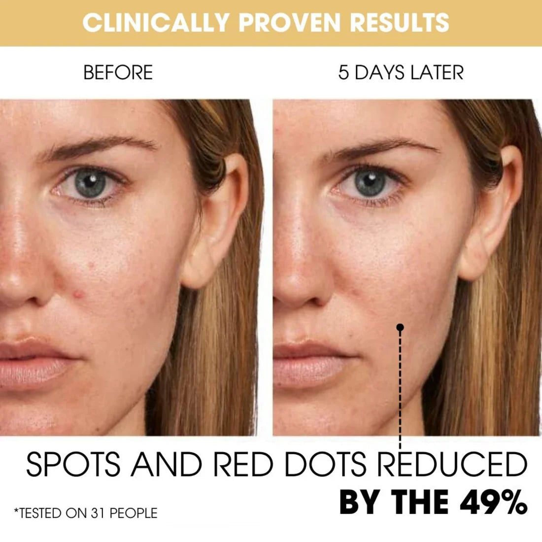 カプセルCのおかげで、目に見える輝きと潤いのある肌 