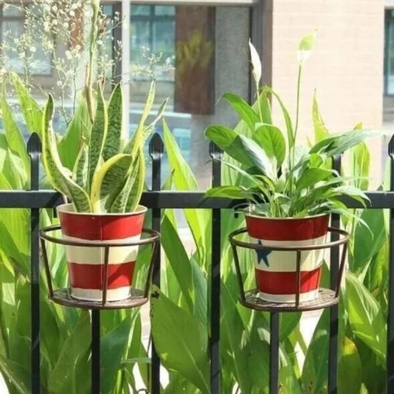 Soporte suspendido para macetas de flores 