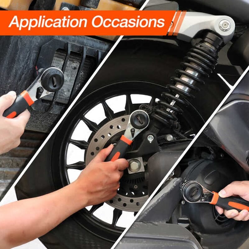 すべてのボルトに対応する360°調整可能なラチェットレンチ 