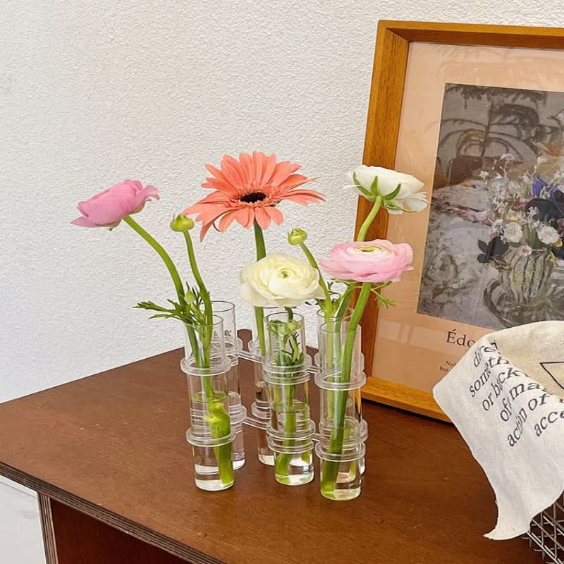 Elegantní modulární váza pro kreativní květinové aranžmá 
