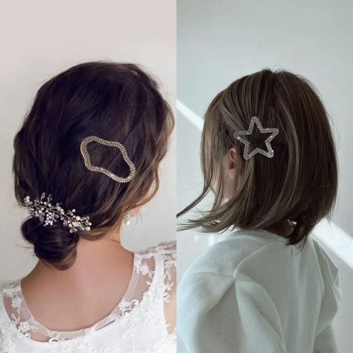 Elegante en glanzende haarklemmen (x4) 