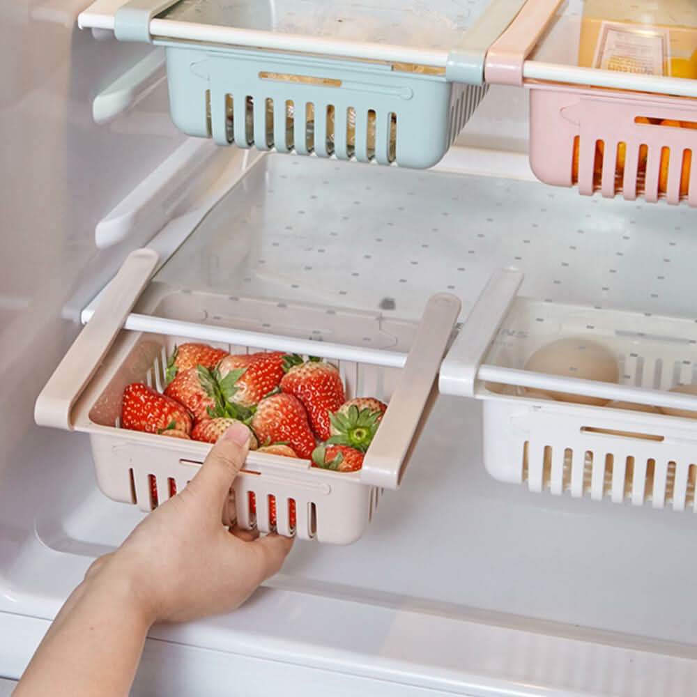 Justerbar organizer til køleskab 
