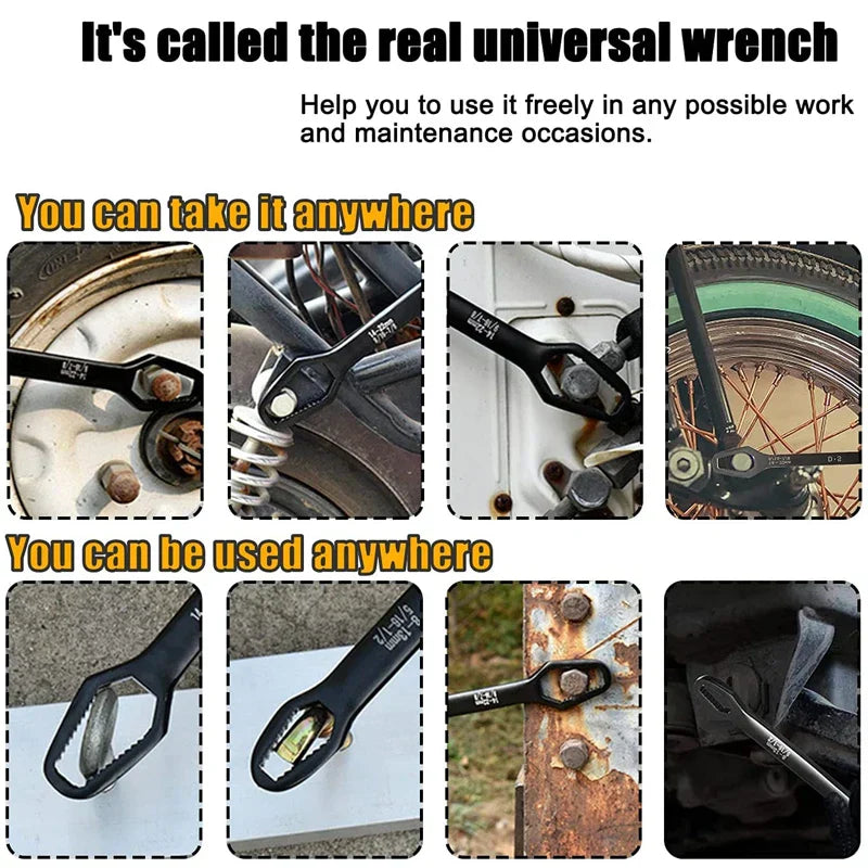Clé multifonction robuste pour vis et écrous variés