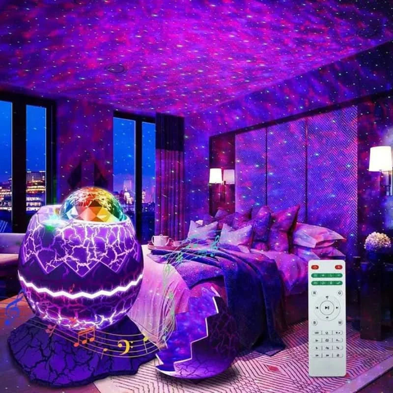 Galaxia projektor s hudbou a diaľkovým ovládaním 