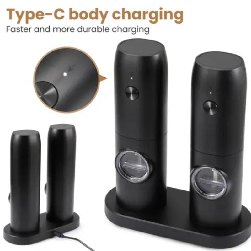 LED elektrisk kvarn – Precisionskryddning med en hand 