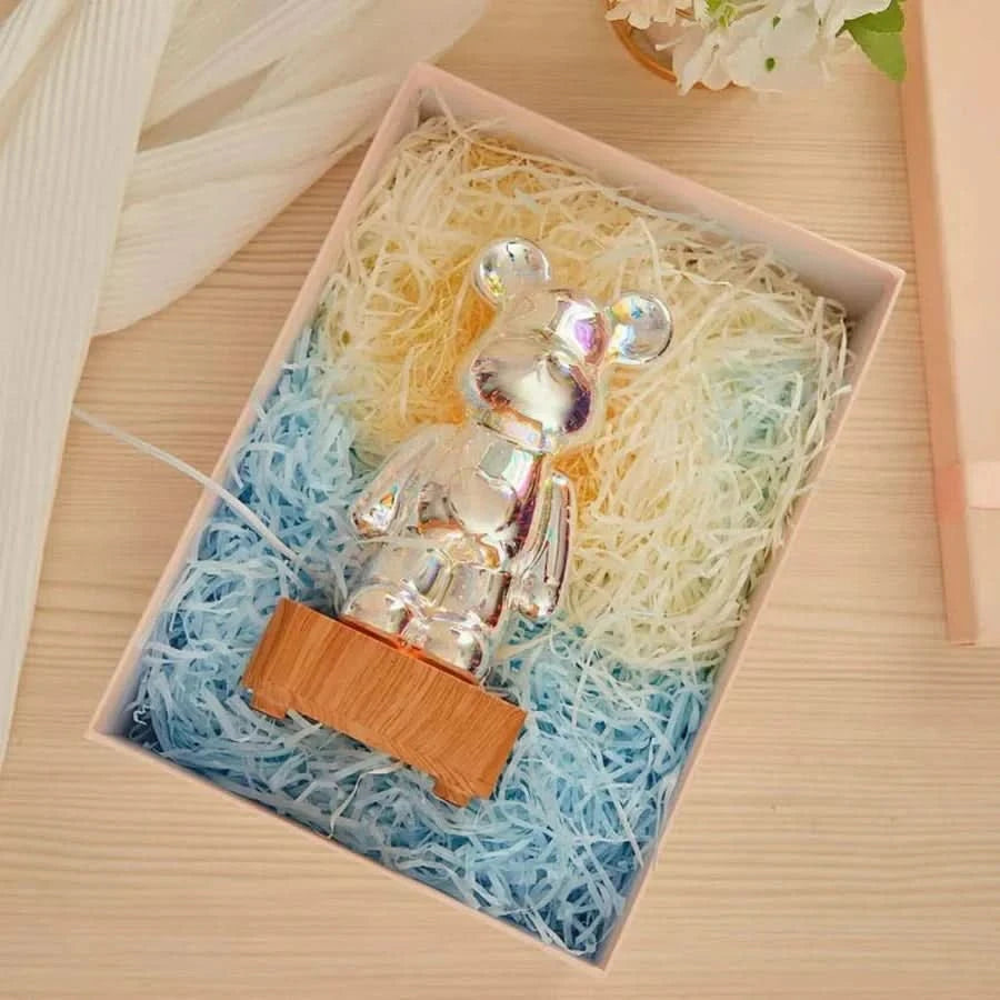Lampada decorativa orso 3D con luce fatata 