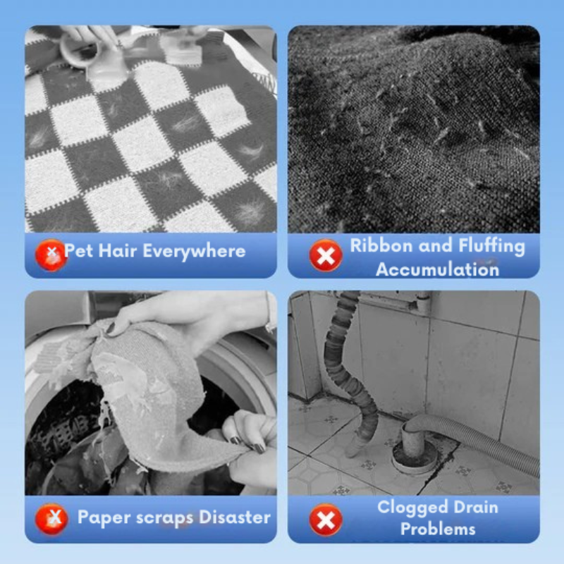 Filtr przeciwko włosom, włosom i resztkom do pralki 